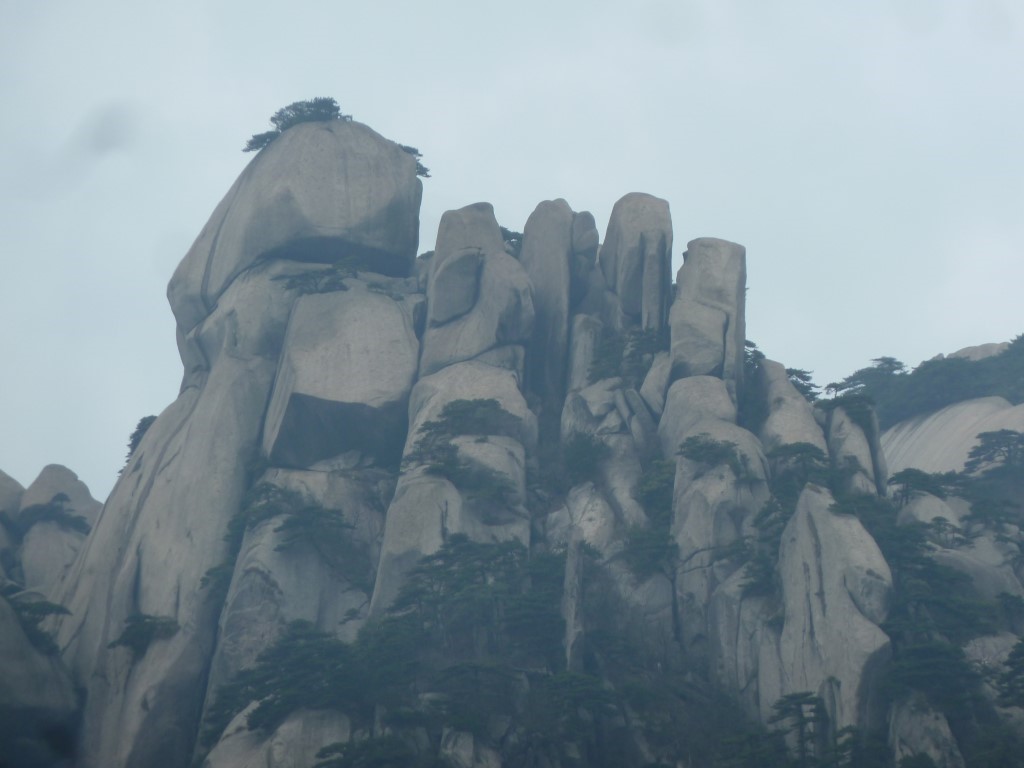 In Stein gemeißelt, eine Botschaft aus dem Tianzhu-Nationalpark-China